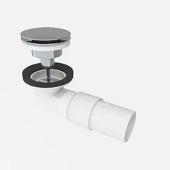 Avløp PUM pop-up servant m/overløp 40mm krom