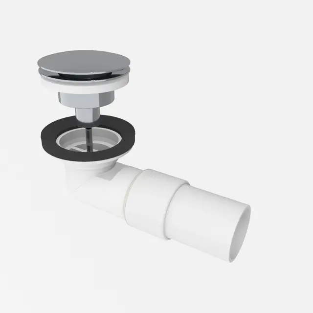 Avløp PUM pop-up servant m/overløp 40mm krom 