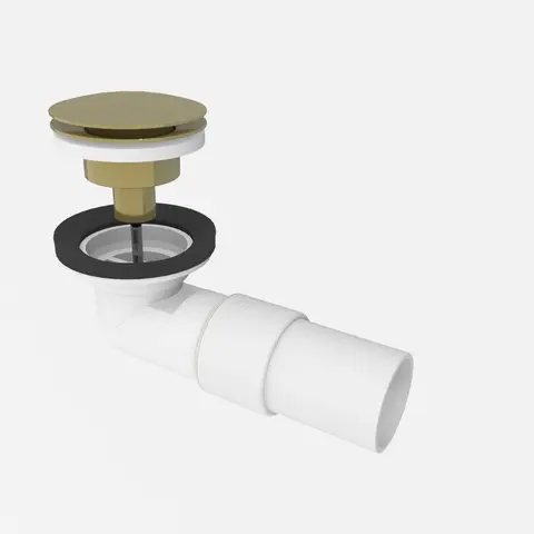 Avløp PUM pop-up servant m/overløp 40mm gull