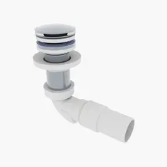 Avløp PUM pop-up benkeplate 40mm krom