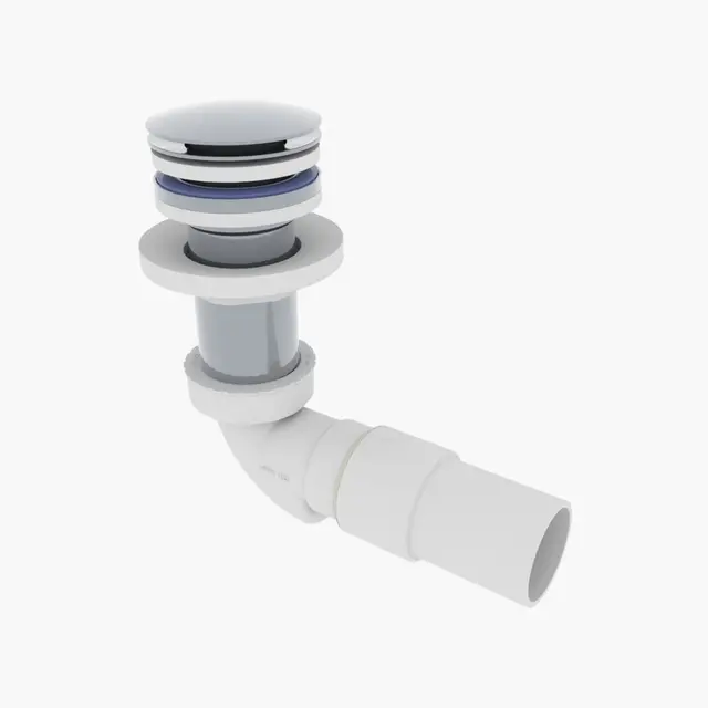 Avløp PUM pop-up benkeplate 40mm krom 