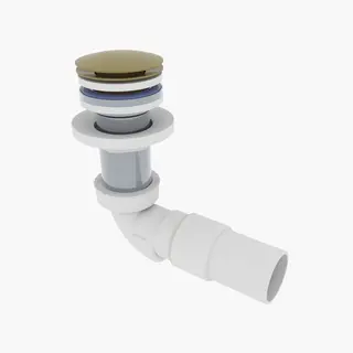 Avløp PUM pop-up benkeplate 40mm gull