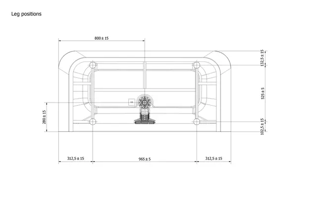 Badekar DYBE RETT 160 160x75x57cm sort matt 