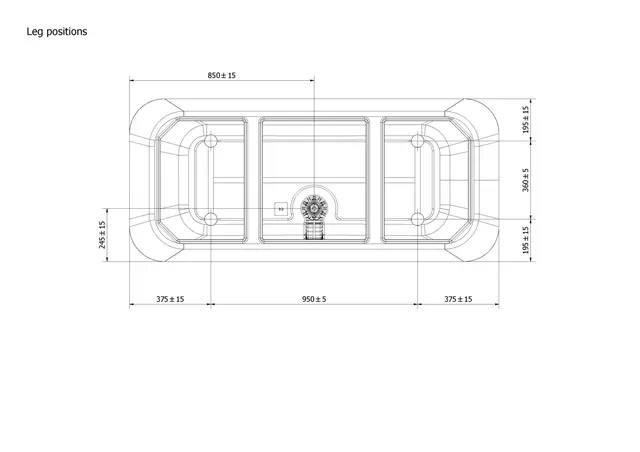 Badekar DYBE 170 170x75x56cm hvit 