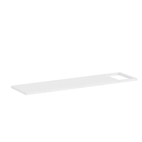 Badekarsbro solid surface 85cm hvit matt