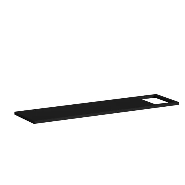 Badekarsbro HPL 85cm Sort matt & sort eik 