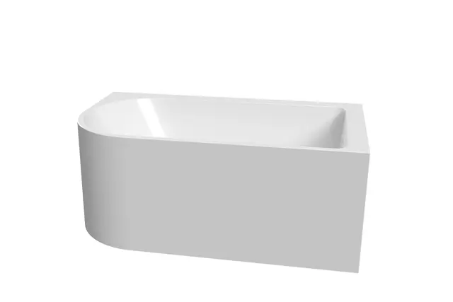 Badekar VESSØY 150 H 150x80x60cm høyre hvit 