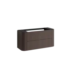 Servantskap buet MIE 120 120x46x57cm rille mørk eik finér