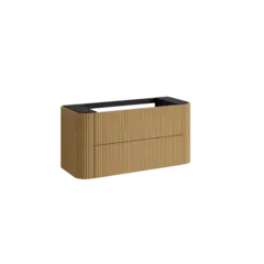 Servantskap buet MIE 120 120x46x57cm bølge eik finér