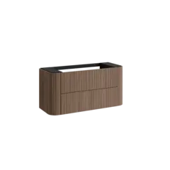 Servantskap buet MIE 120 120x46x57cm bølge valnøtt finér