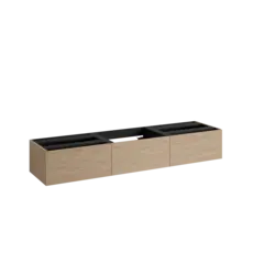 Servantskap slett MIE DEMI 180 3x60 180x46x29cm skandinavisk eik servant x1