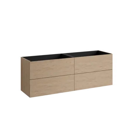 Servantskap slett hylle MIE 200 200x46x57cm skandinavisk eik