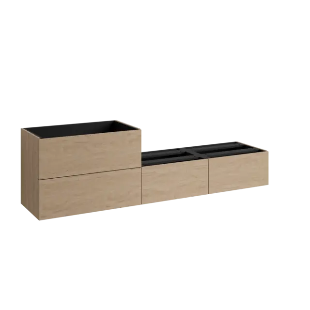 Servantskap slett MIE SMART 200 200x46x57cm skandinavisk eik servant x1 