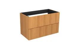 Servantskap bølge MIE 160dbl 160x46x57cm eik finer servant x2