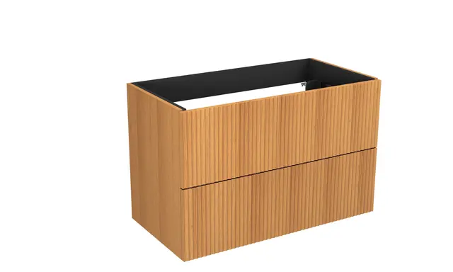 Servantskap bølge MIE 160dbl 160x46x57cm eik finer servant x2 
