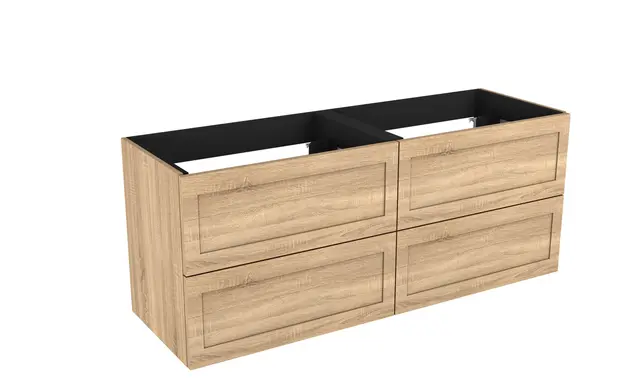 Servantskap ramme MIE 180dbl 180x46x57cm lys eik pvc 