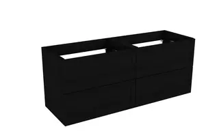 Servantskap ramme MIE 140dbl 140x46x57cm sort eik