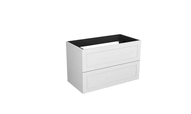 Servantskap ramme MIE 90 90x46x57cm hvit matt lakk 