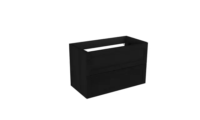 Servantskap ramme MIE 90 90x46x57cm sort eik 