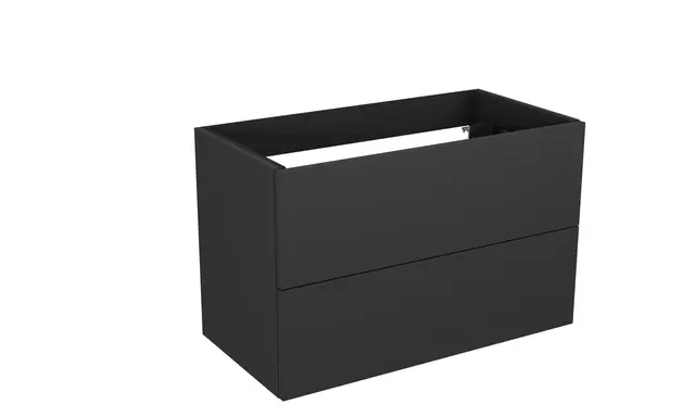 Servantskap slett MIE 90 90x46x57cm mørk grå lakk 