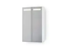 Speilskap IDA 50 50x80x15cm led-lys stikk hvit matt lakk