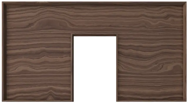 MIE skuffeinnredning senter 590mm Valnøtt 