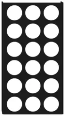 MIE skuffeinnredning sminkeholder 120mm Sort matt