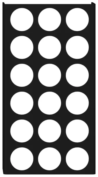 MIE skuffeinnredning sminkeholder 120mm Sort matt 