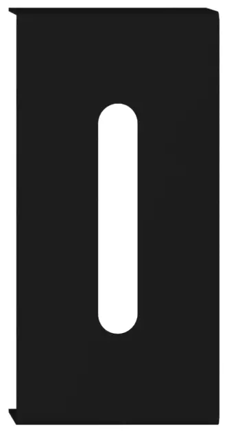 MIE skuffeinnredning papirholder 120mm Sort matt 