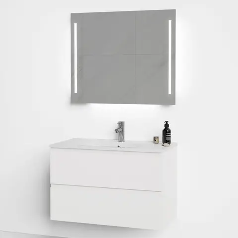 Sservantskap fingergrep MIE 80 80x46x57cm hvit lakk