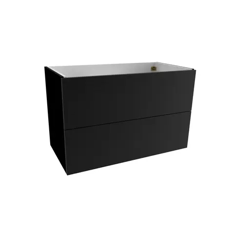 Servantskap slett MIE 80 80x46x57cm sort eik pvc