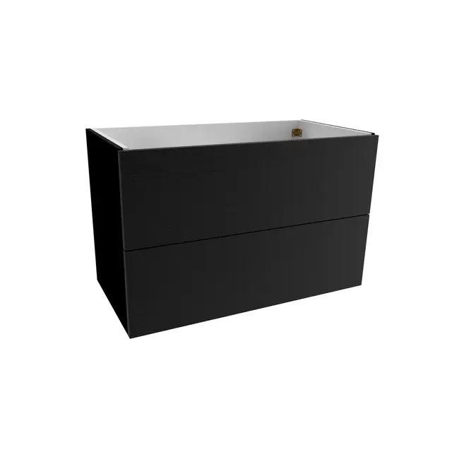 Servantskap slett MIE 100 100x46x57cm sort eik pvc 