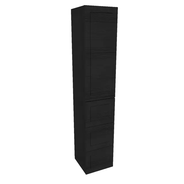 Høyskap ramme MIE 176 3S 176x35x35cm sort eik 