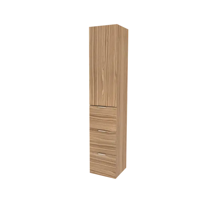 Høyskap finer MIE 176 3S 176x35x35cm valnøtt finer 
