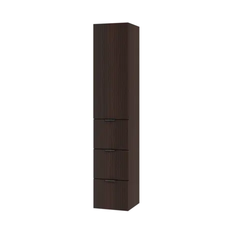 Høyskap rille MIE 176 3S 176x35x35cm mørk eik finer