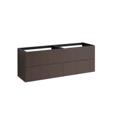 Servantskap rille MIE 120dbl 4S 120x46x57cm mørk eik servant x2