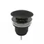 Bunnventil servant med pop-up Ø63mm G1 1/4 sort matt