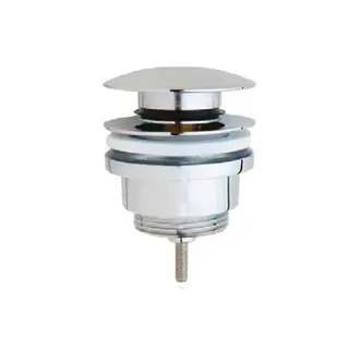 Bunnventil servant med pop-up Ø63mm G1 1/4 krom