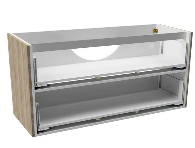 Støtte alu benkeplate 80 80cm servantskap skrog 