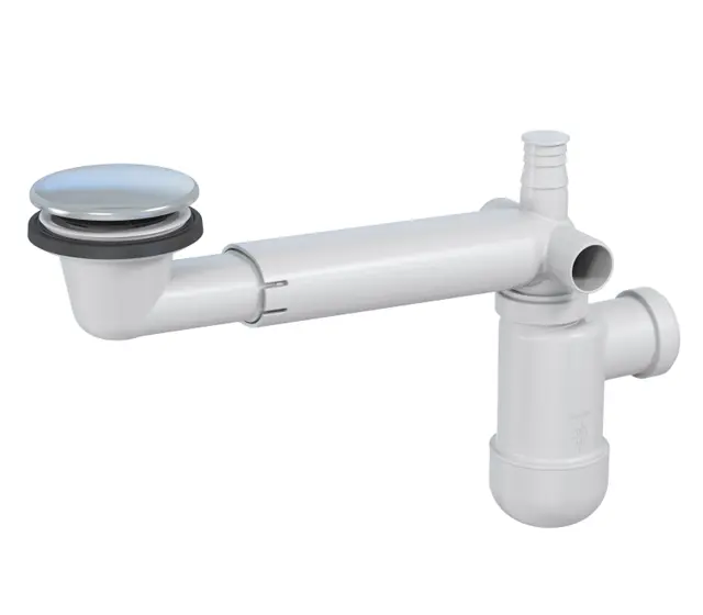 Avløp PRELOC pop-up servant m/overløp 40mm og 32mm krom 