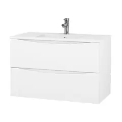 Servantskap ELI 100 med BEA servant 100x46x57cm hvit pvc hvit porselen