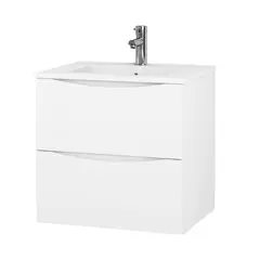 Servantskap ELI 90 med BEA servant 90x46x57cm hvit pvc hvit porselen