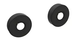 Dekkskive sort matt Ø74x20mm VB (sett 2 stk) (Rosett)