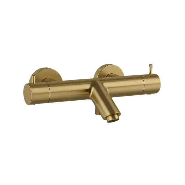 Badekarbatteri vegg TENGE II Børstet messing 