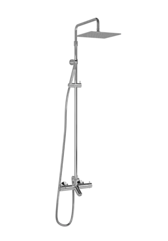 Rainshower rett badekar SKAGE II krom