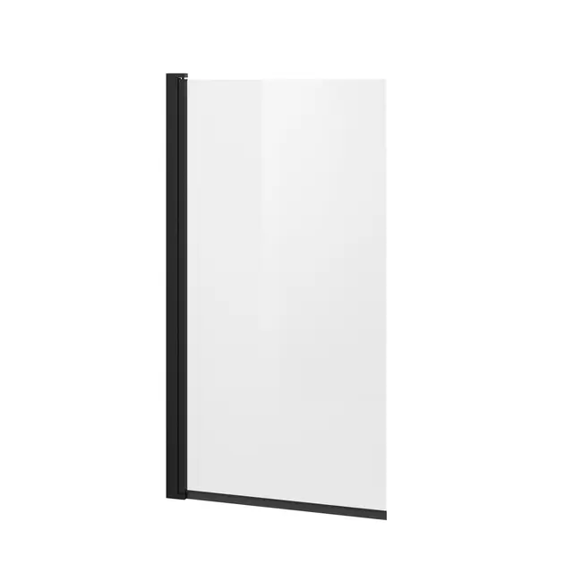 Badekarsvegg LIAM 70 70x150cm sort matt/klar 