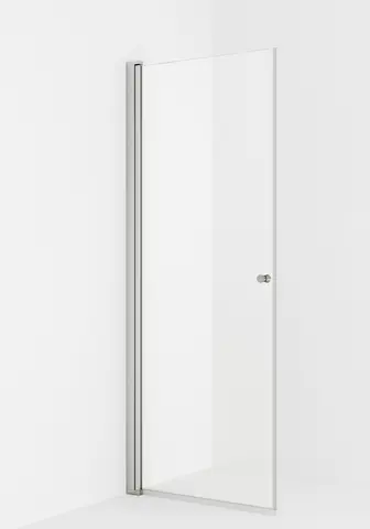 Dusjdør rett LIAM 70 70x195cm sølv/klar