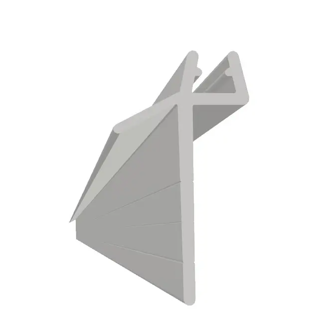 Subbelist rivbar rett LIAM 100 100cm 32mm klar pvc 