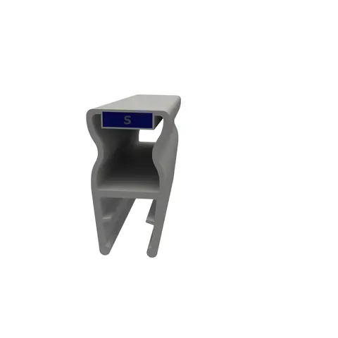 Magnetprofil glassfelt LIAM 180° 191,7cm klar PVC nisje