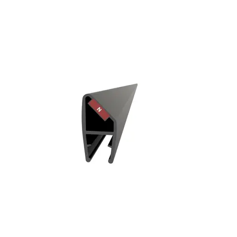Magnetprofil dusjdør LIAM hjørne 190,2cm sort matt pvc